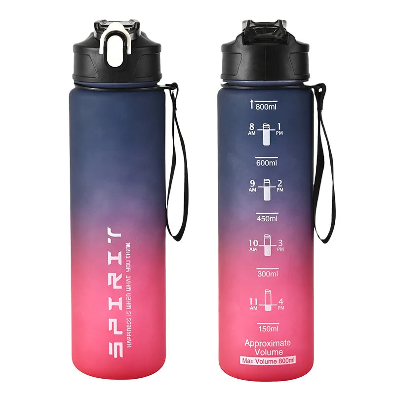 1PCS 800ML Large Capacity Sports Water Bottle
