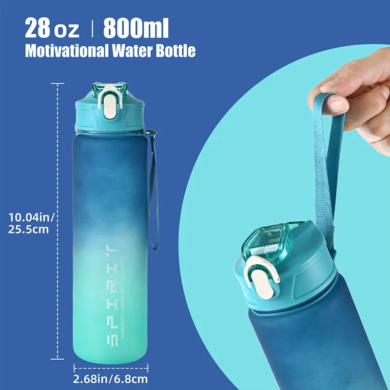 1PCS 800ML Large Capacity Sports Water Bottle